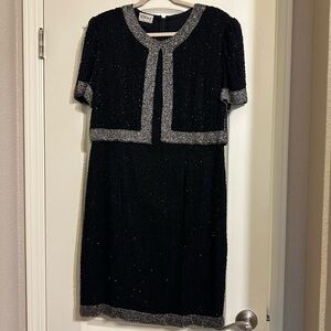 Vintage Stenay beaded gown
